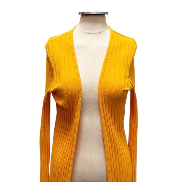 Simon Miller Limosa Ribbed Knit Midi Open Front Cardigan Sweater Size Small - Picture 5 of 11